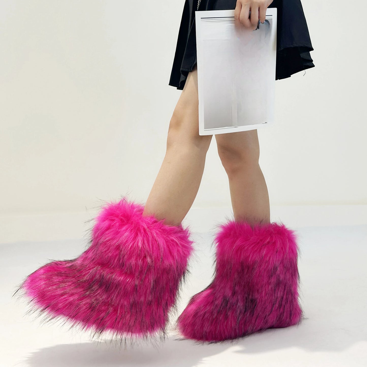 Fluffy Faux Fur Boots