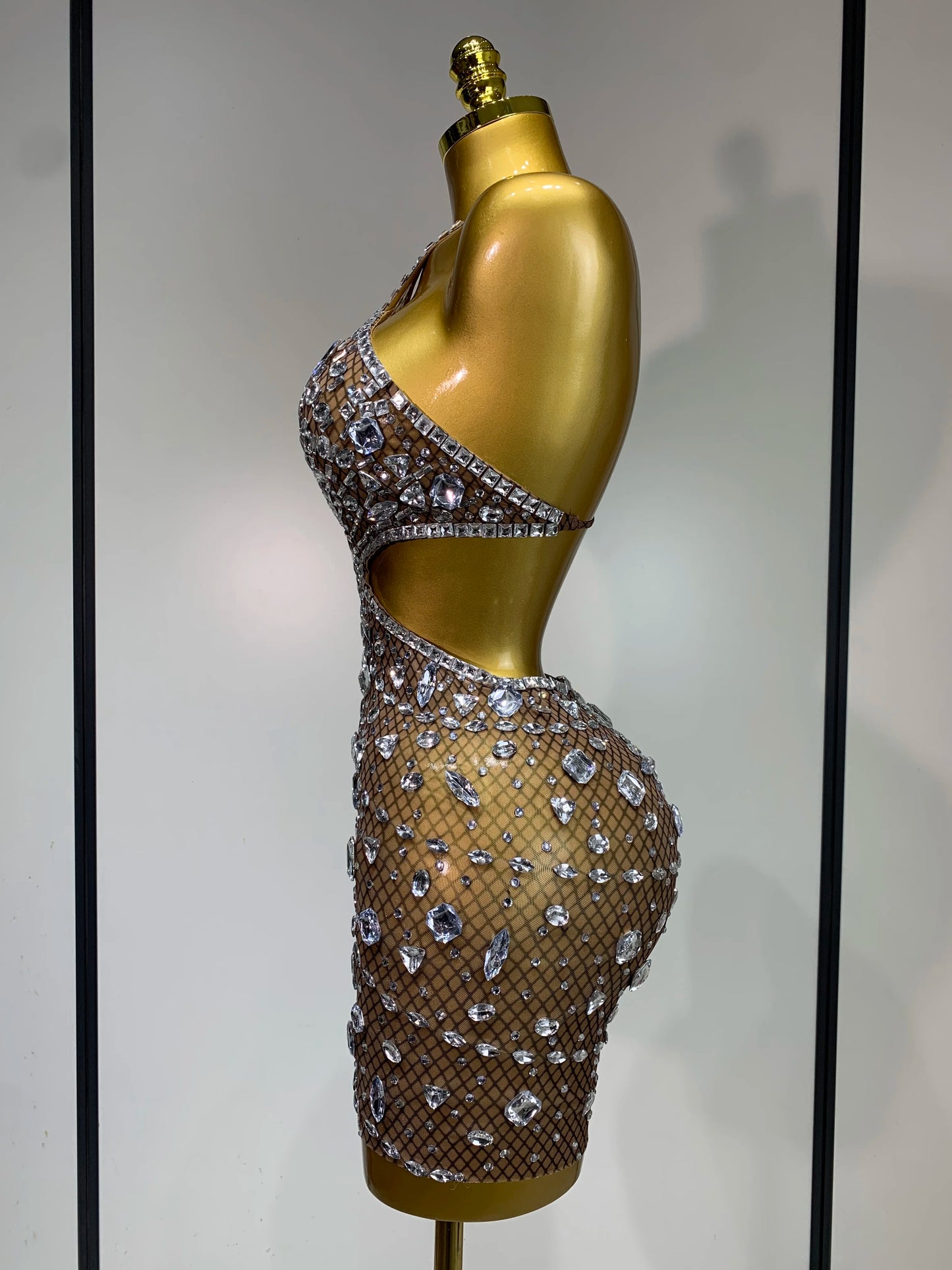 Rhinestone Evening Gown