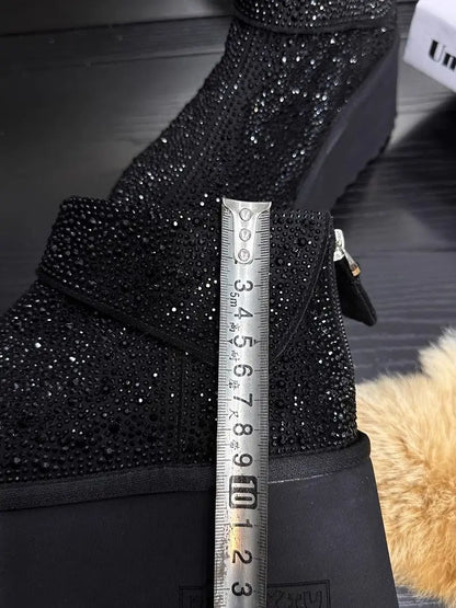 Rhinestone Ankle Boots