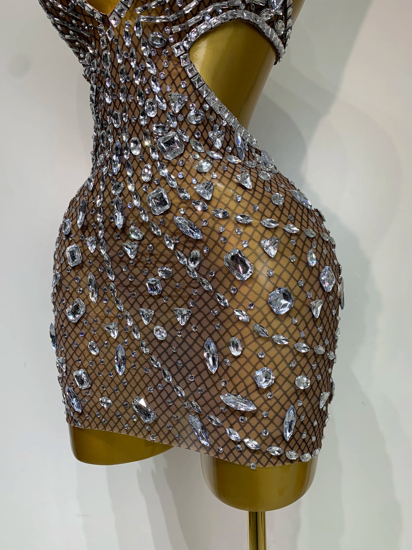 Rhinestone Evening Gown