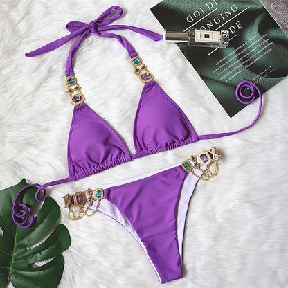 Rhinestone Diamond Bikini