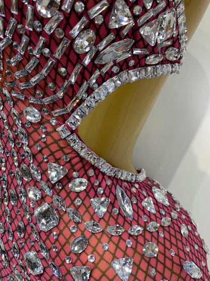 Rhinestone Evening Gown