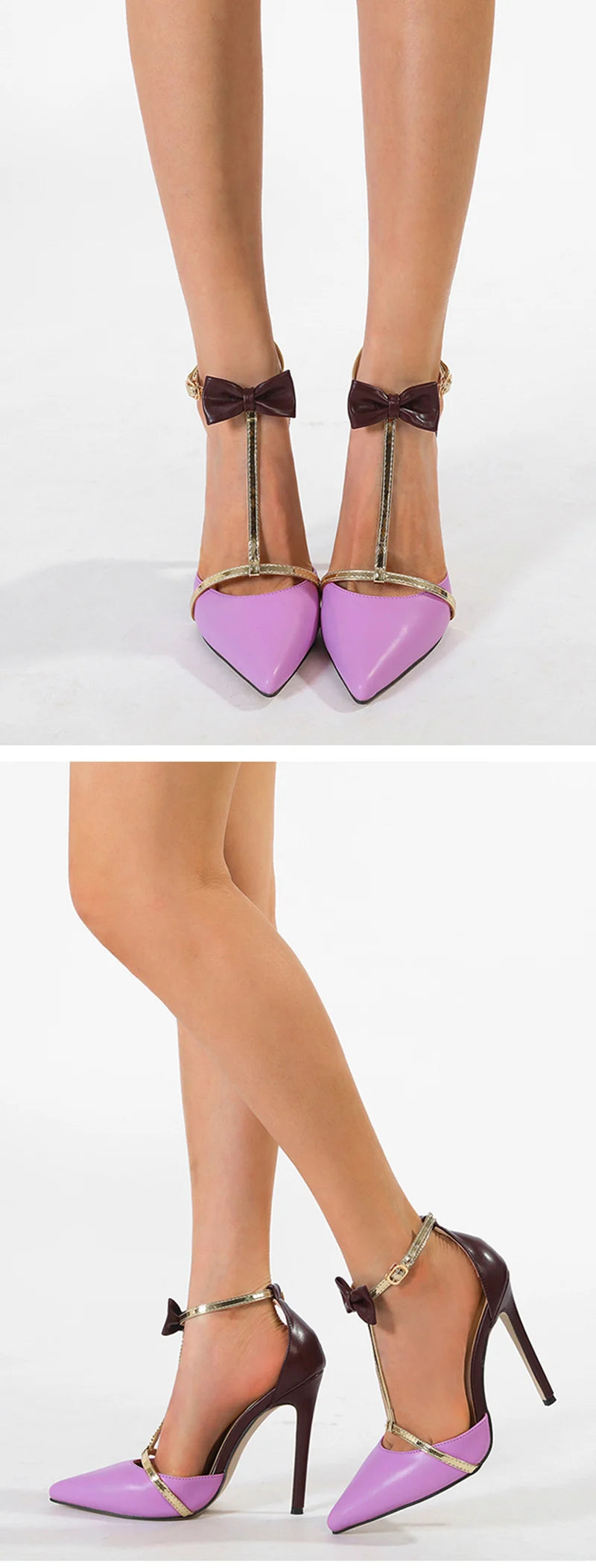 Ankle Strap Bow Pumps