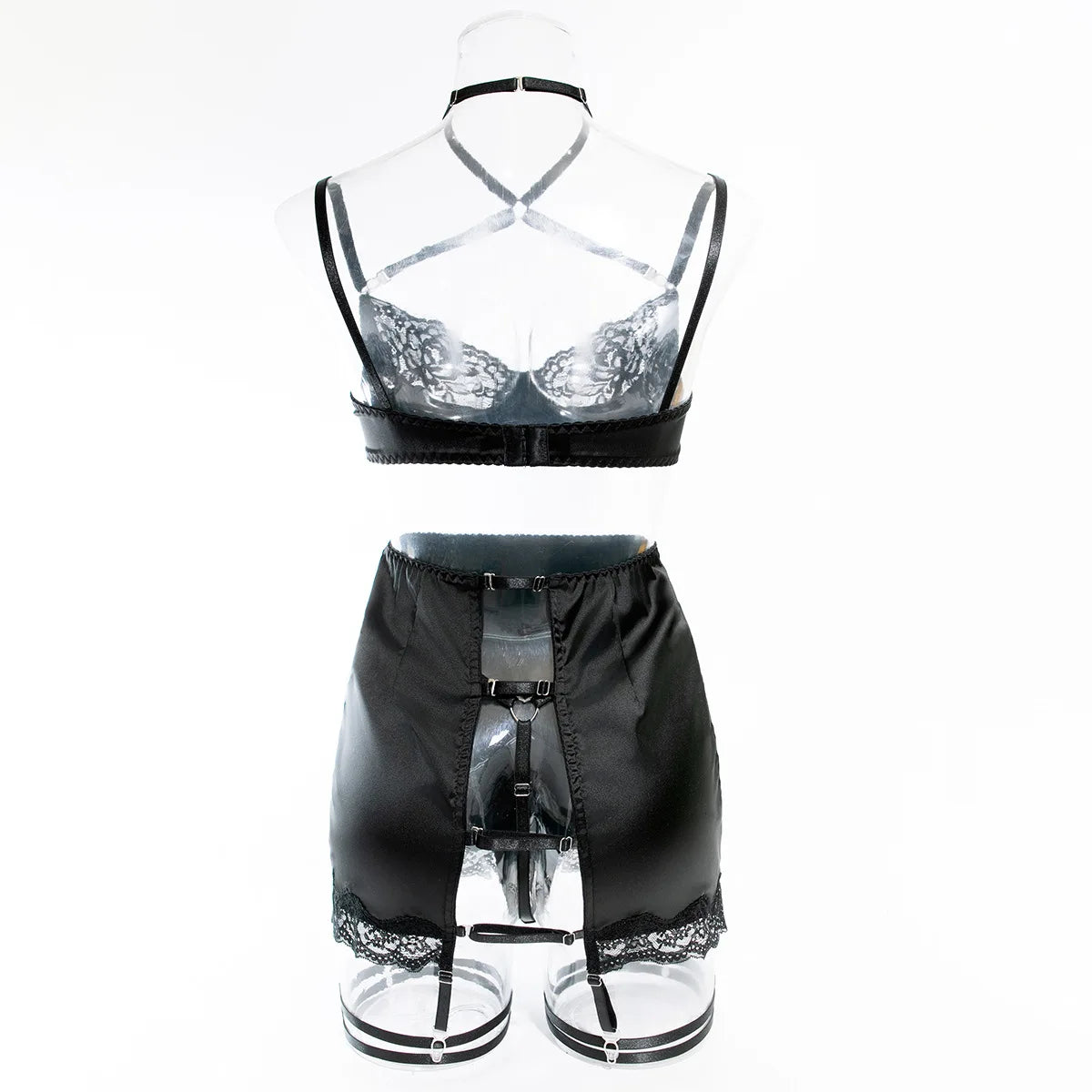 Romantic Lace Halter Set