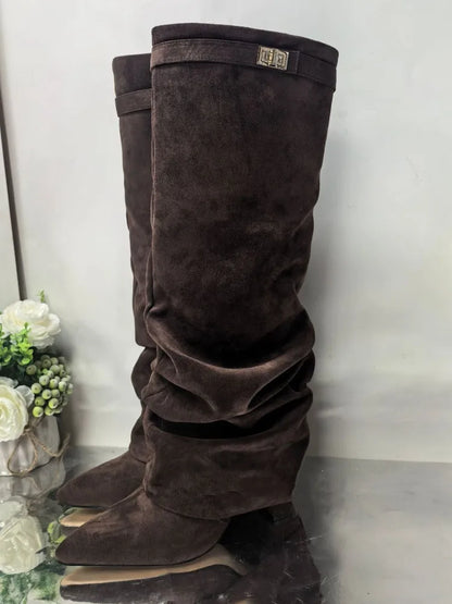 Metal Buckle Boot