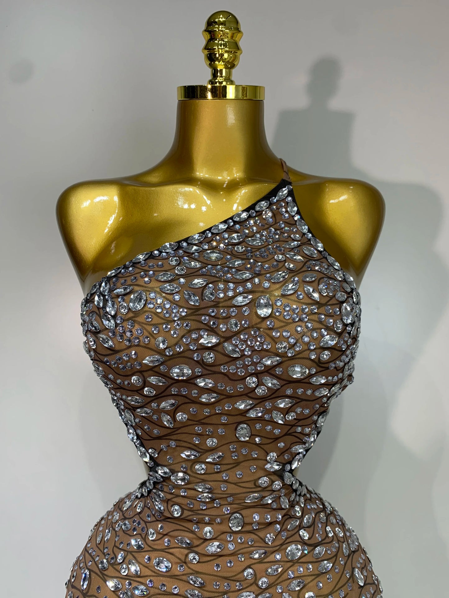 Rhinestone Evening Gown