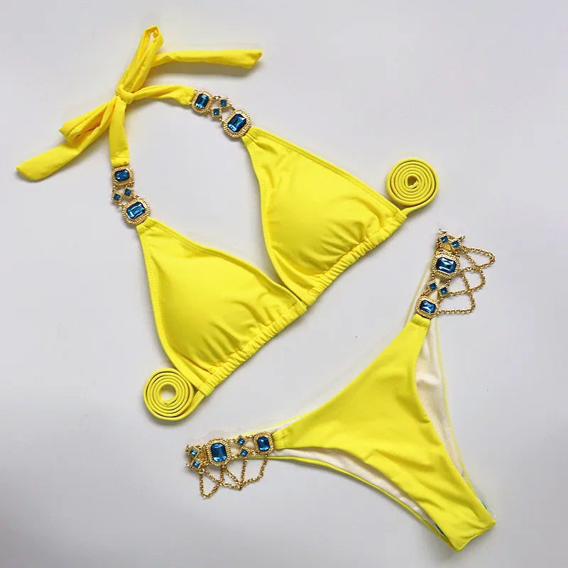 Rhinestone Diamond Bikini