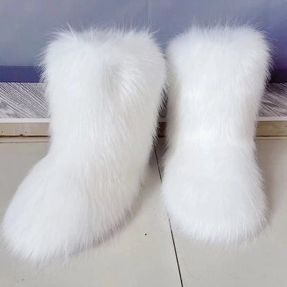Fluffy Faux Fur Boots