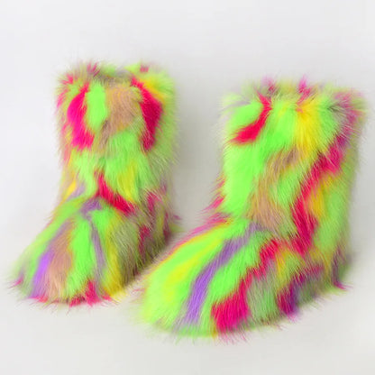 Fluffy Faux Fur Boots