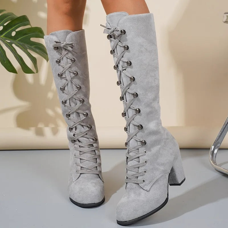 Suede Lace-up