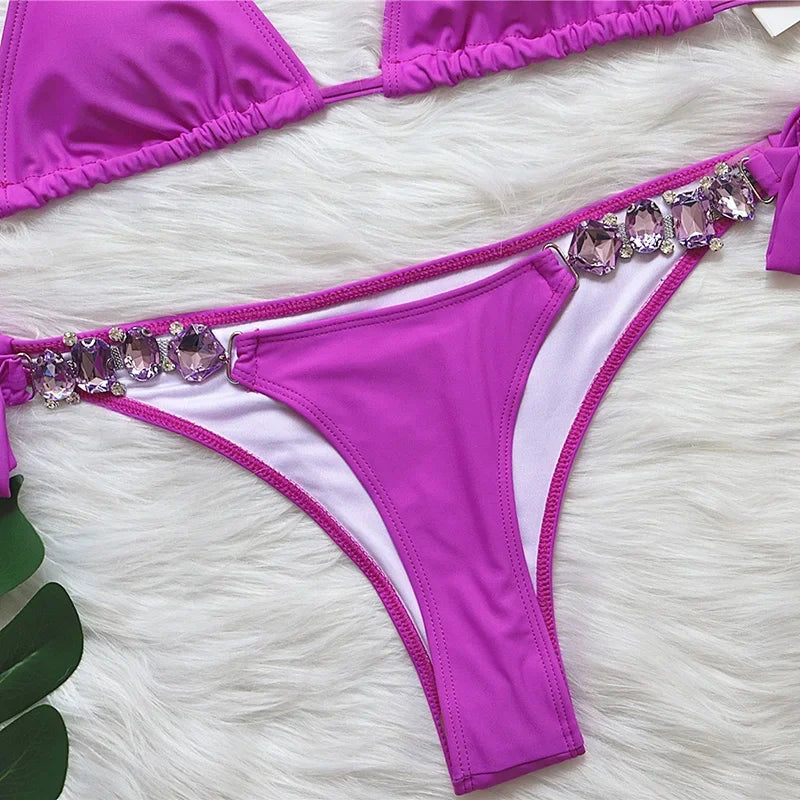 Rhinestone Diamond Bikini