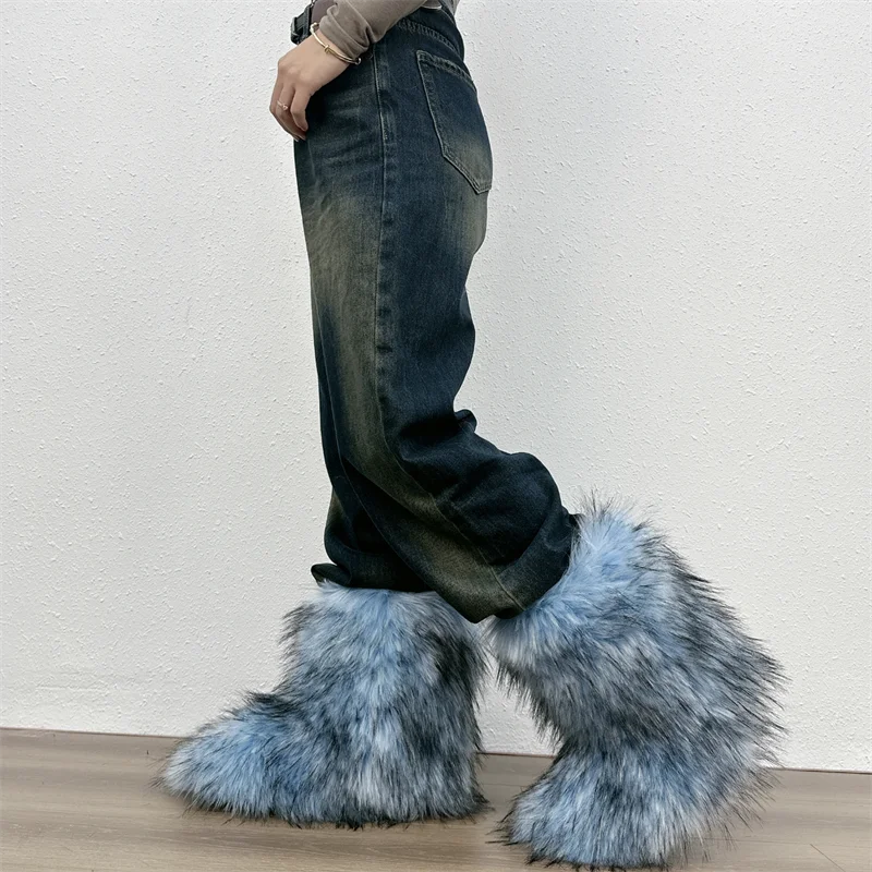 Fluffy Faux Fur Boots