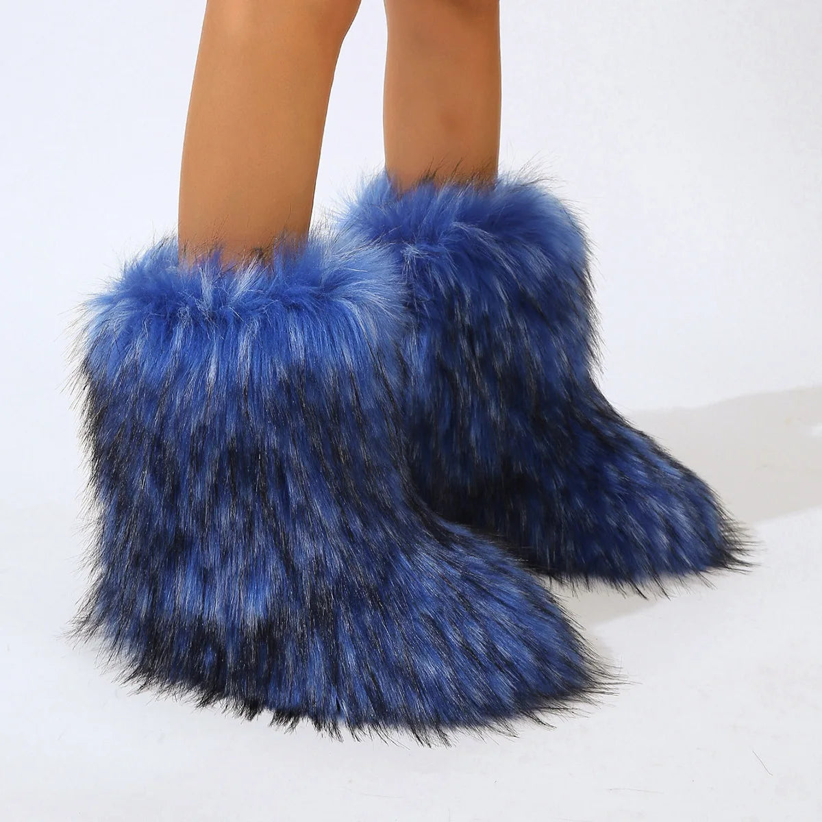Fluffy Faux Fur Boots