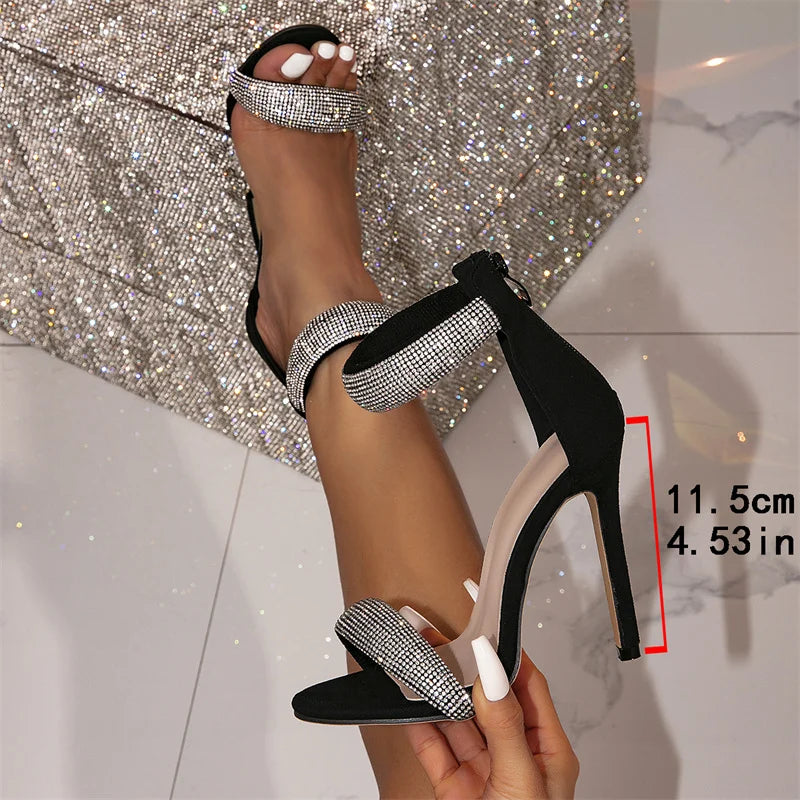 Glitter Rhinestones Ankle Wrap