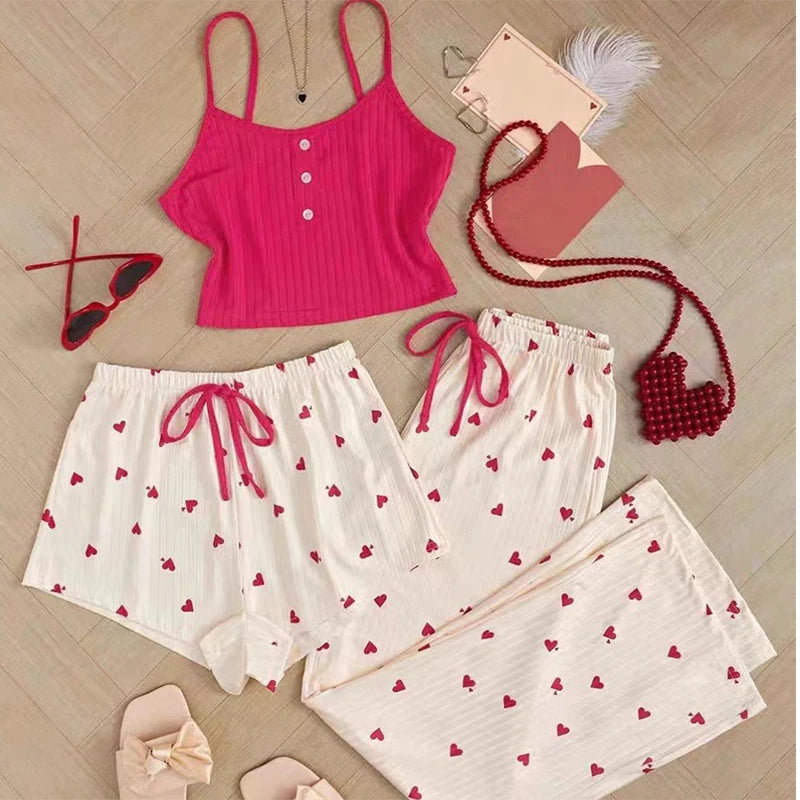 Pretty Three Piece Heart Set