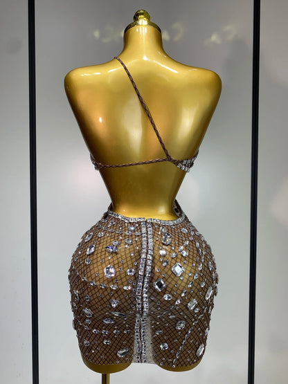 Rhinestone Evening Gown