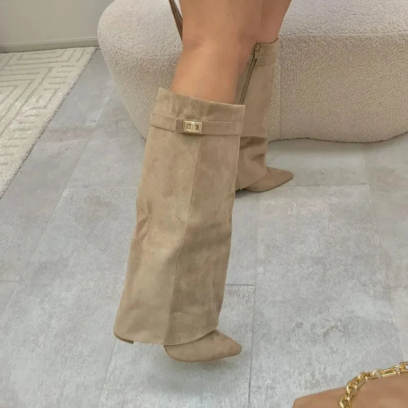 Metal Buckle Boot