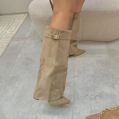 Metal Buckle Boot