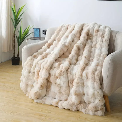 Cozy Soft Faux Fur Throw Blanket