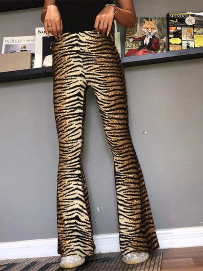 Animal Print Flare Leggings