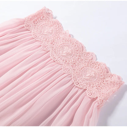Sheer Lace Ruffle Chic Set