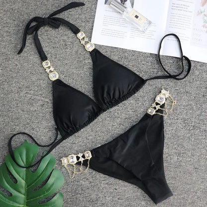 Rhinestone Diamond Bikini