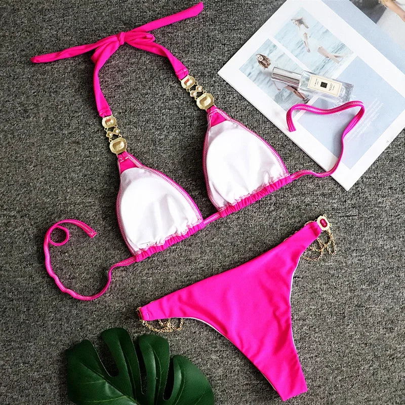 Rhinestone Diamond Bikini
