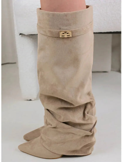 Metal Buckle Boot
