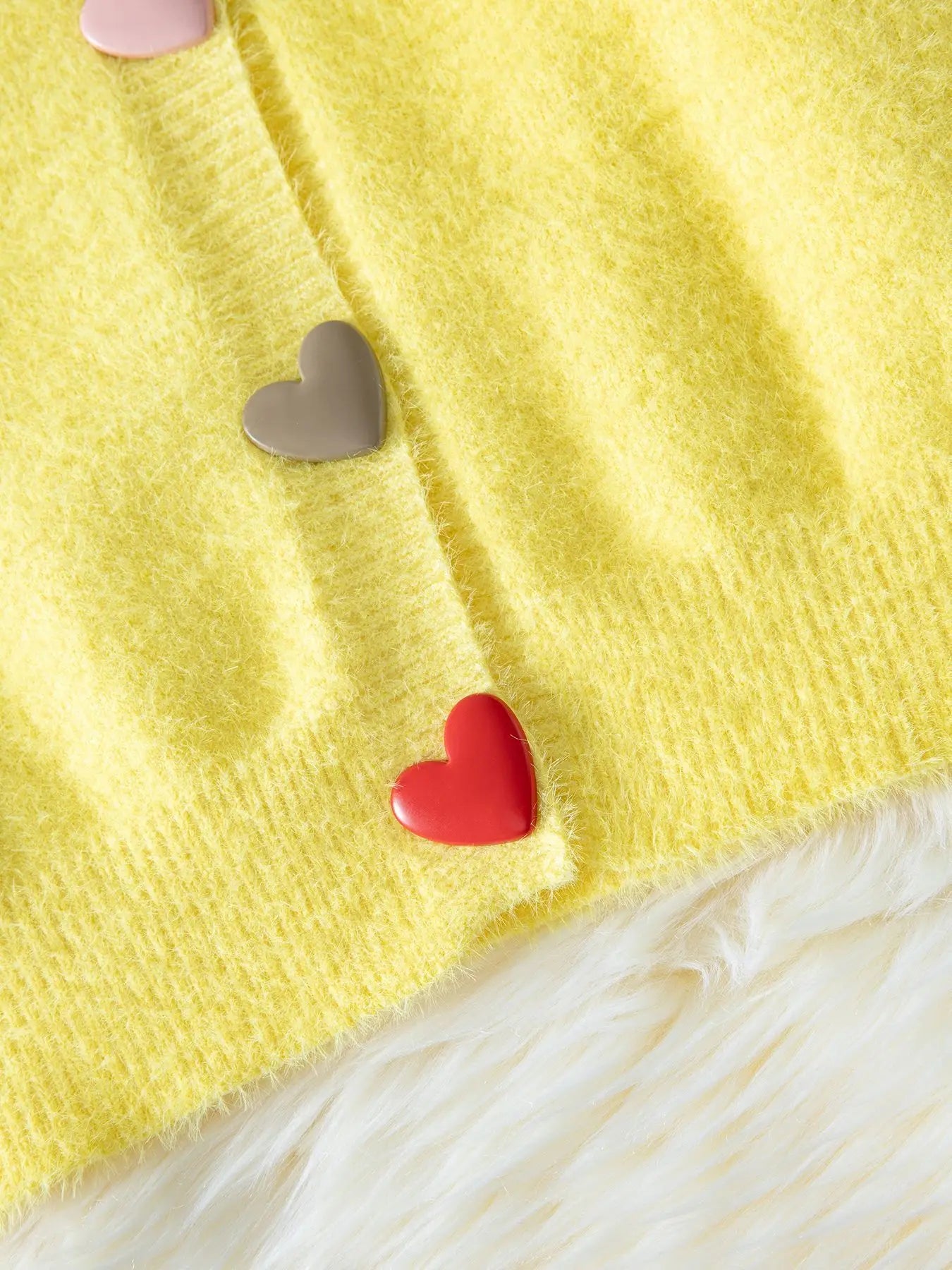 Yellow Heart Cardigan