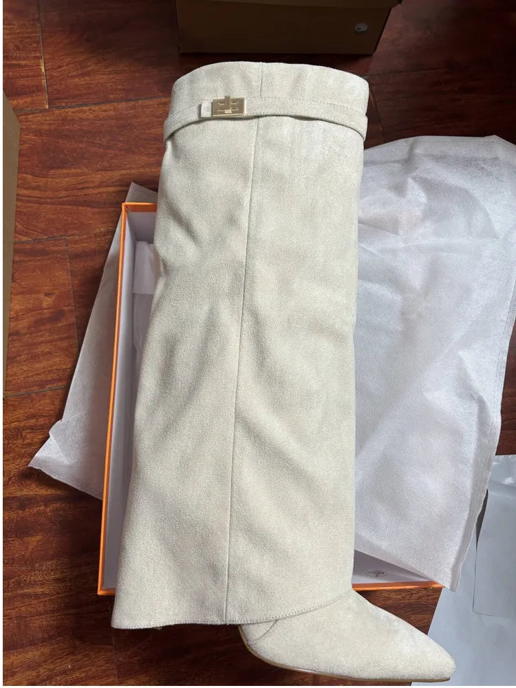 Metal Buckle Boot
