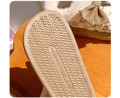 Platform Bow Slippers