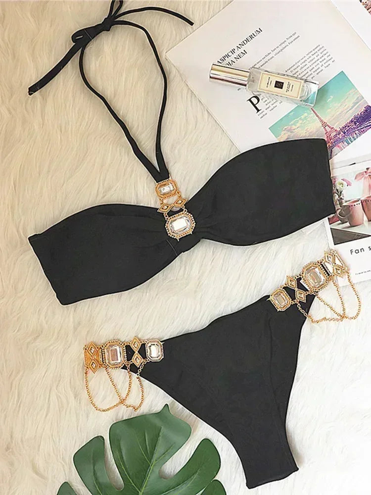 Rhinestone Diamond Bikini