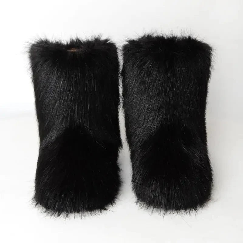 Fluffy Faux Fur Boots