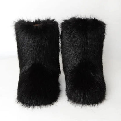 Fluffy Faux Fur Boots
