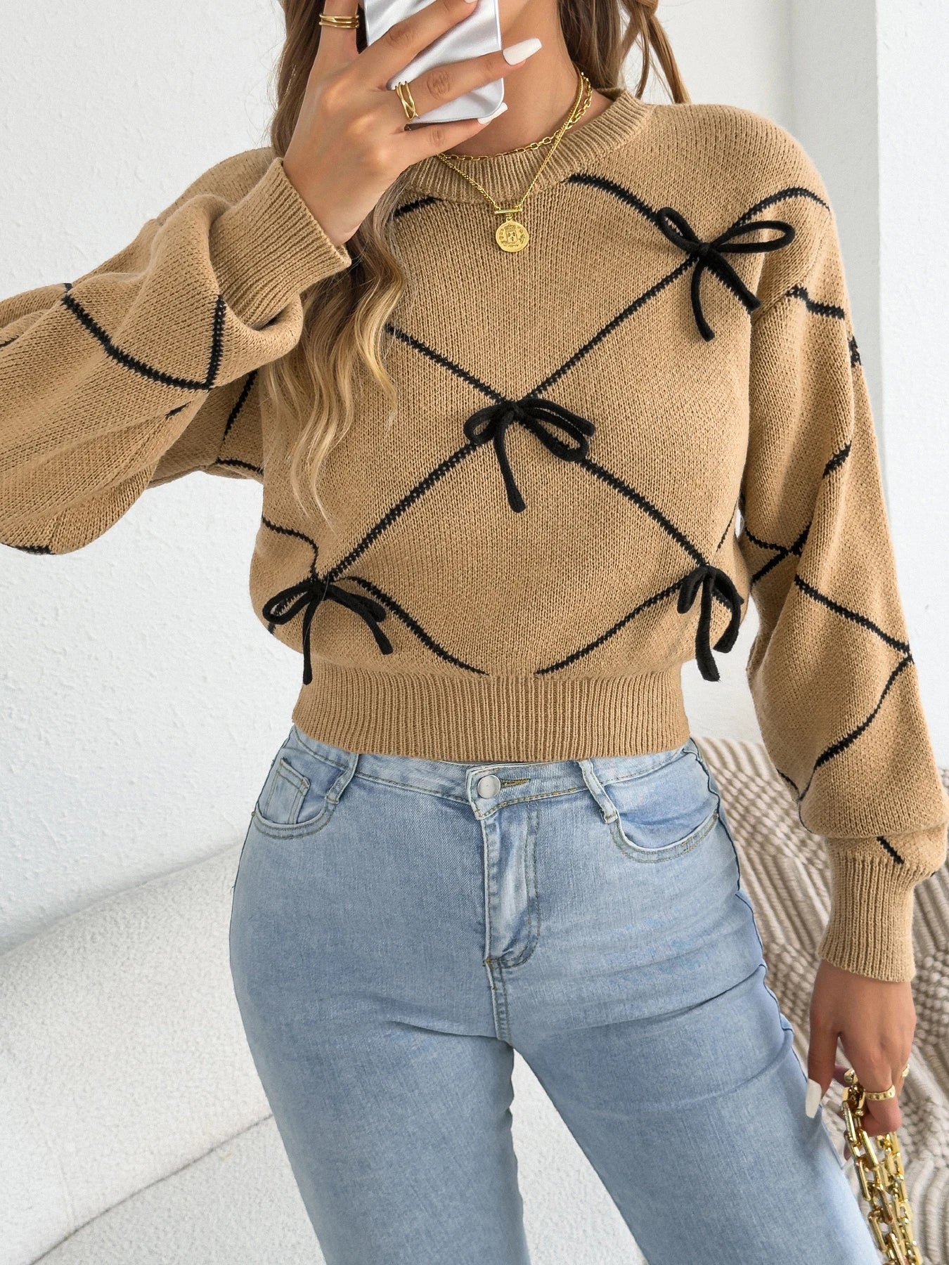 Bow Knit Sweater