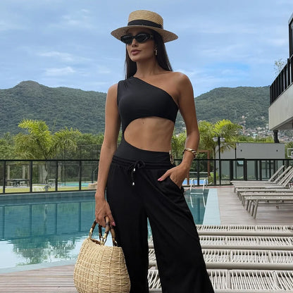 One Shoulder Swimwear