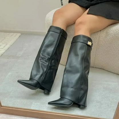 Metal Buckle Boot