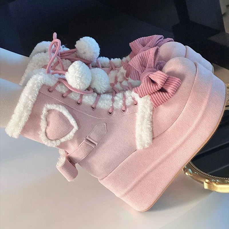 Sweet Lolita Mid-Calf Boots