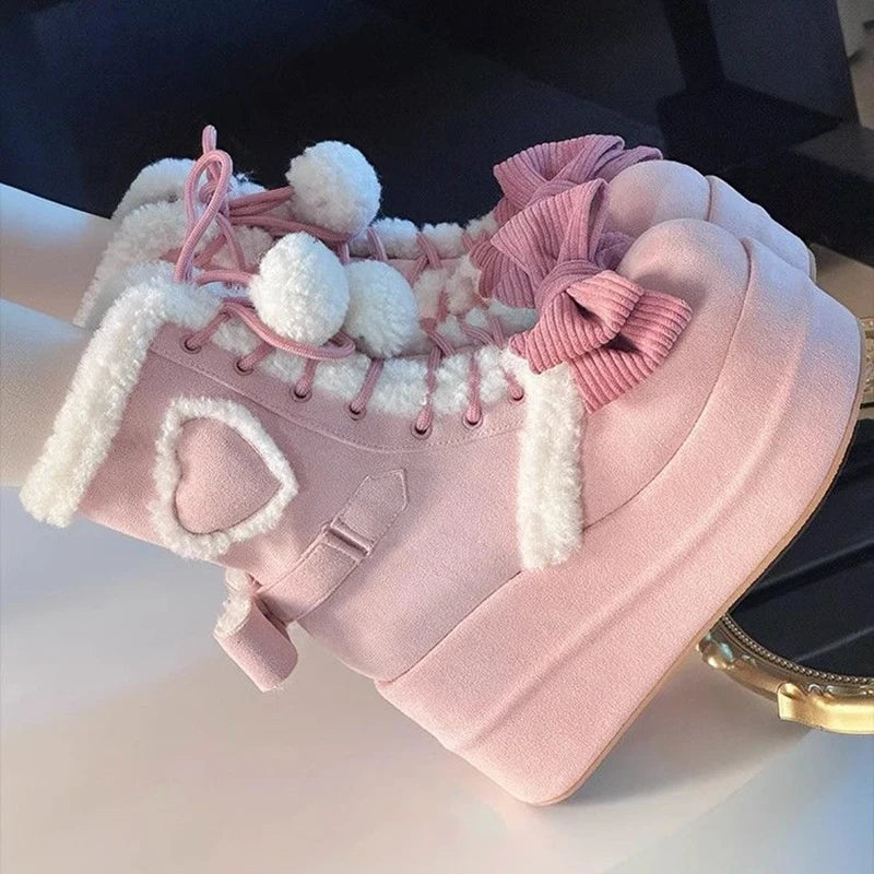 Sweet Lolita Mid-Calf Boots