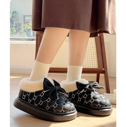 Platform Bow Slippers