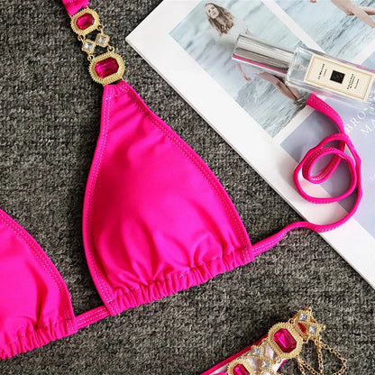 Rhinestone Diamond Bikini