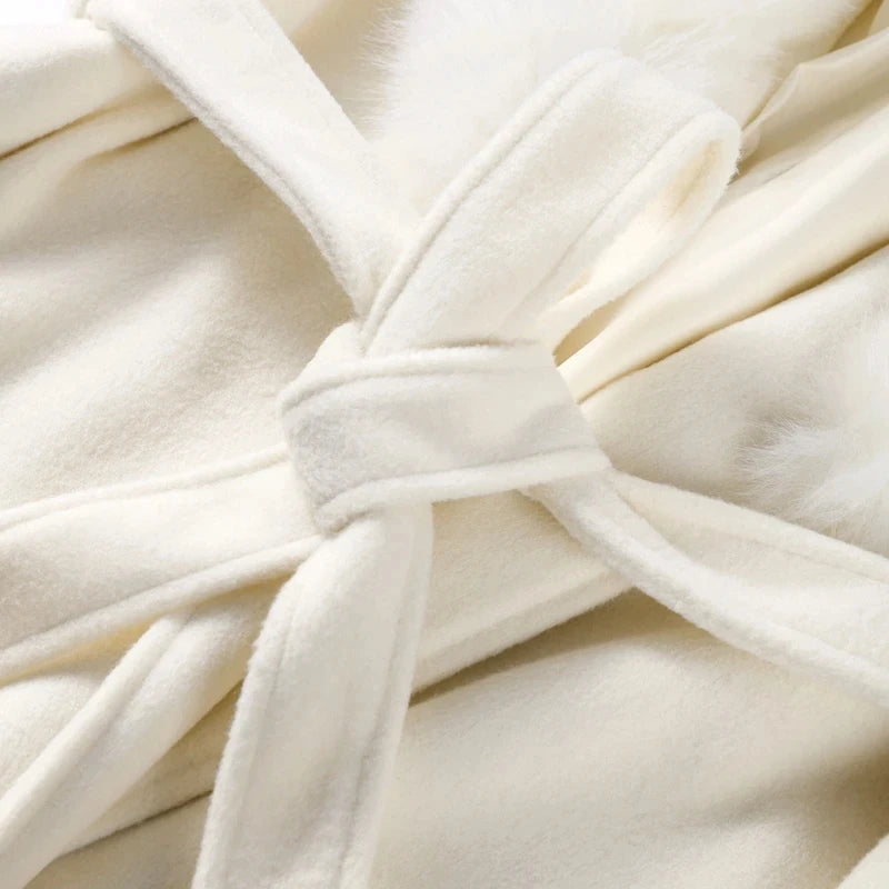 Chic Retro Black Fur Coat