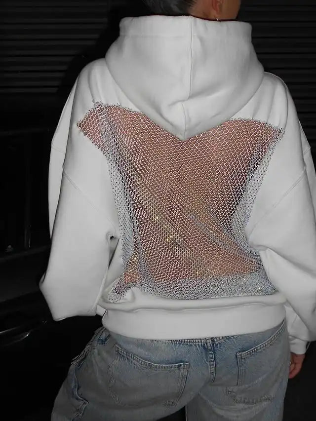Hollow Mesh Hoodie