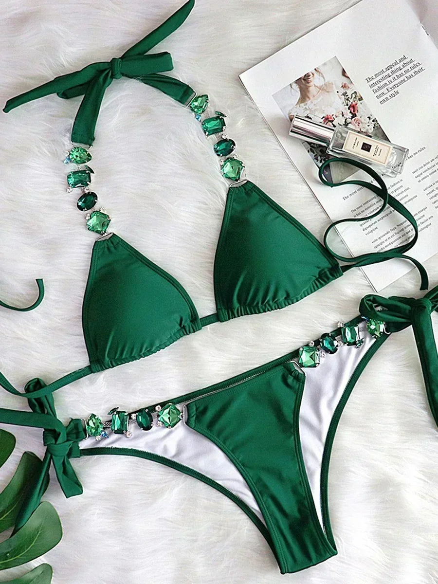 Rhinestone Diamond Bikini