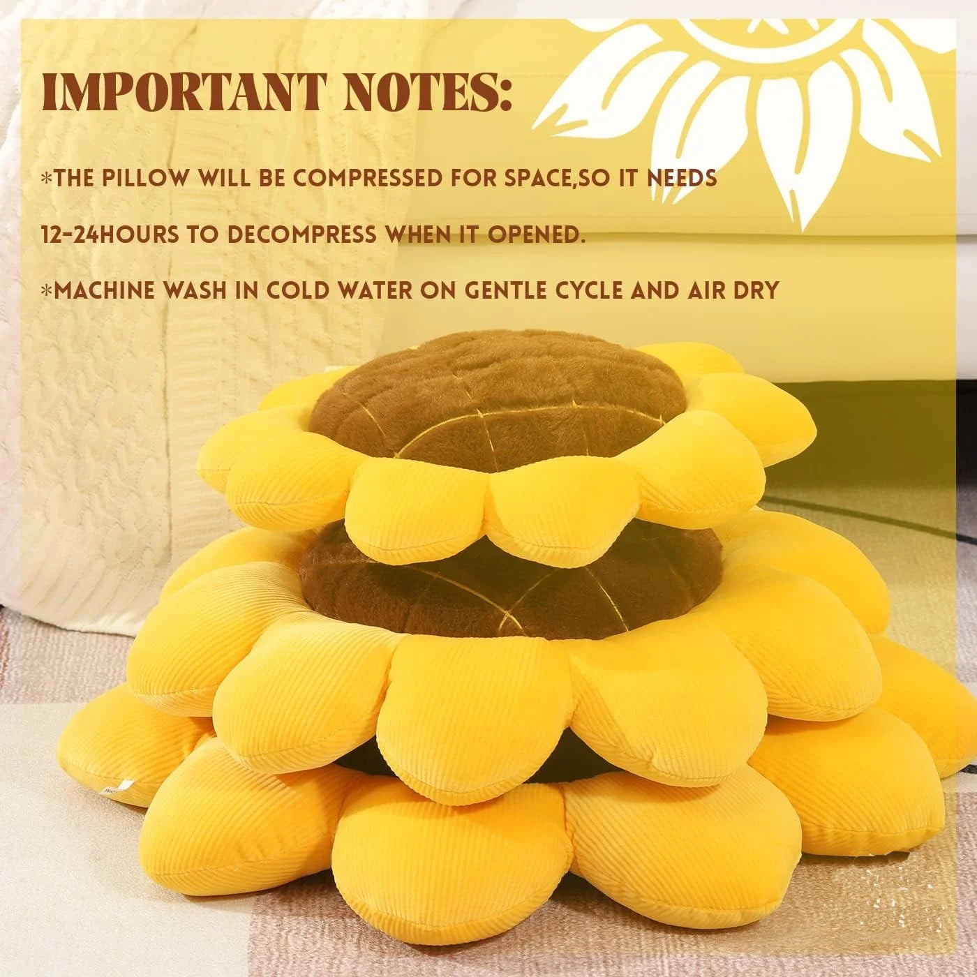 Sunflower Throw Pillow