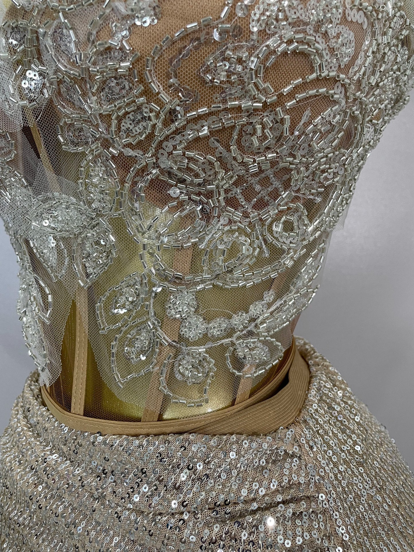 Strapless Sequin Two Pieces Set