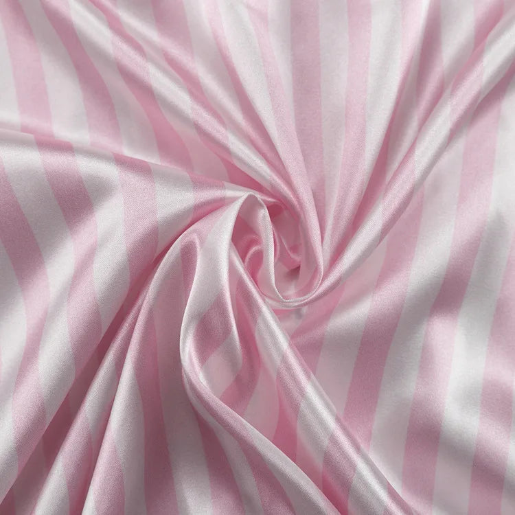 Pink Stripe Long Sleeve Pajamas Set