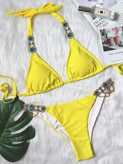 Rhinestone Diamond Bikini