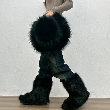 Fluffy Faux Fur Boots