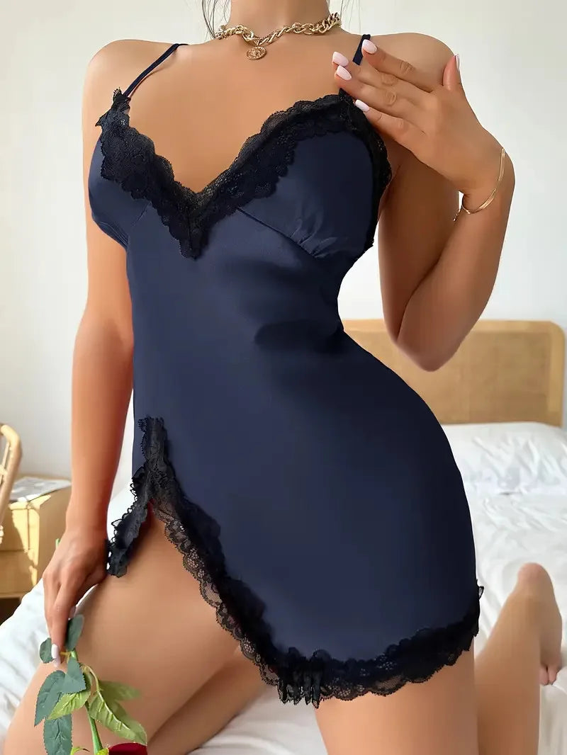 Satin Lace Slip